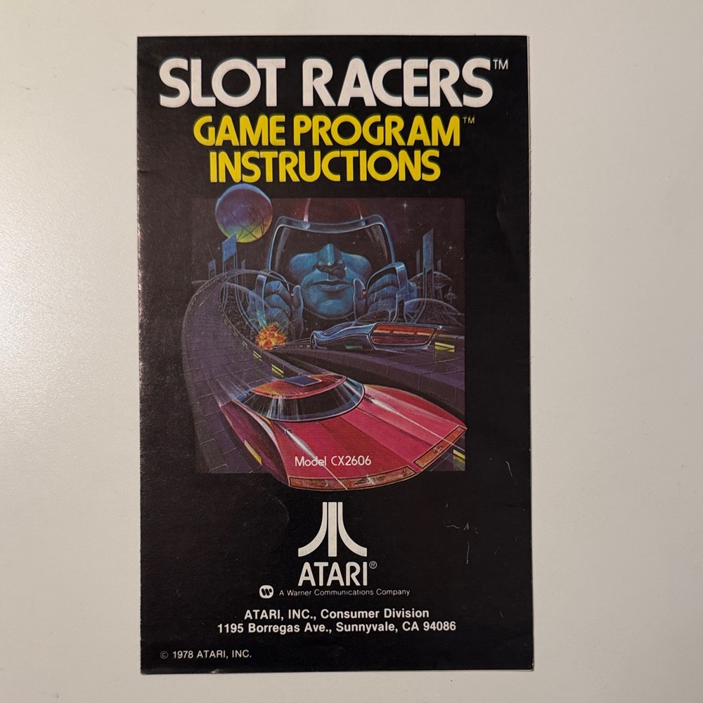 Atari Slot Racers Game Manual